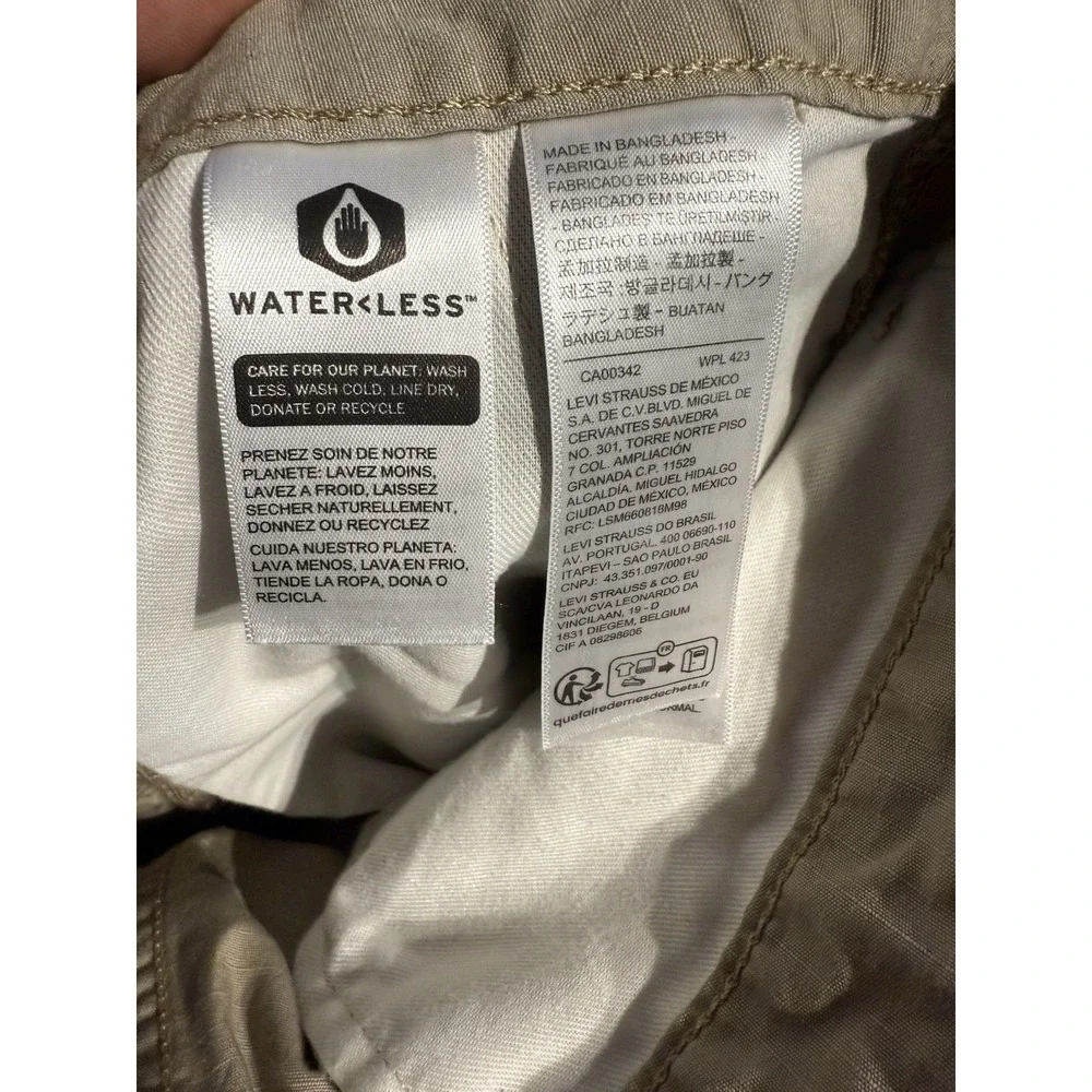 Levi's Cargo Shorts Mens 36 Khaki Ripstop Cotton‎ Utility Tactical Style